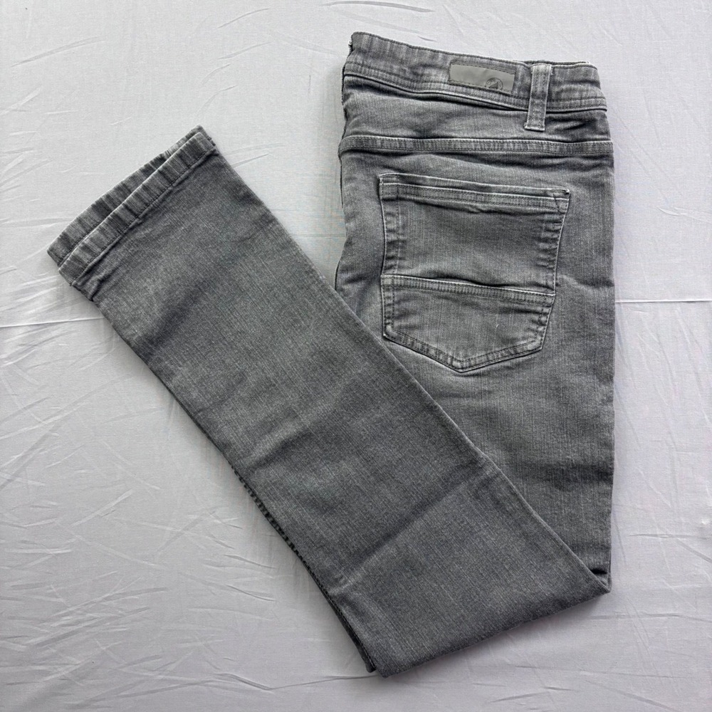 Free Planet Mens Gray Sustainable Denim Stretch Jeans 36x32 Charcoal BCI Cotton